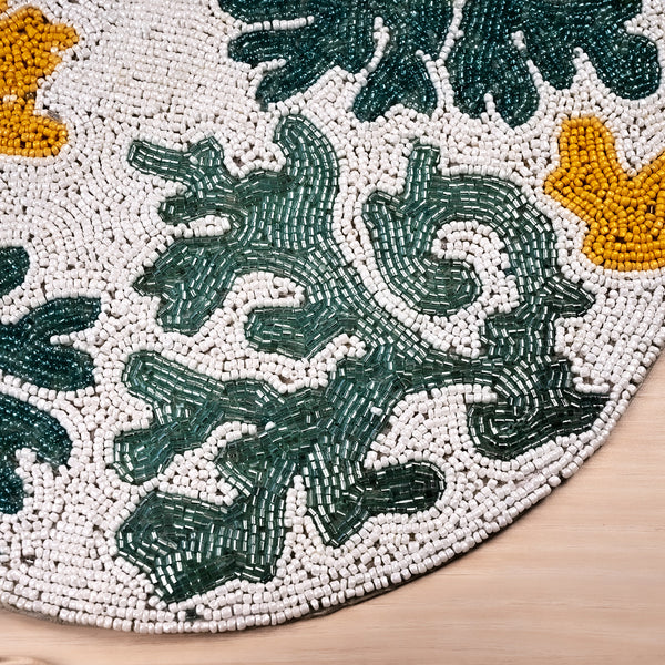 Corals Handmade Beaded Placemat