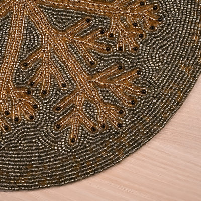 Luxe Round Beaded Placemats