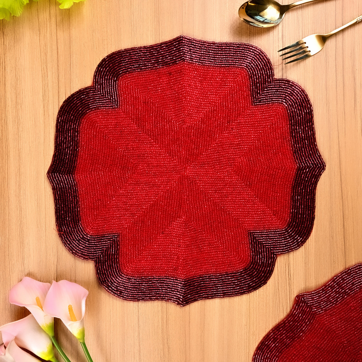 Luxury Burgundy Table Mat