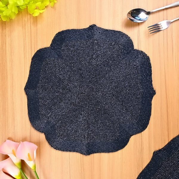 Azure Beaded Table Mat