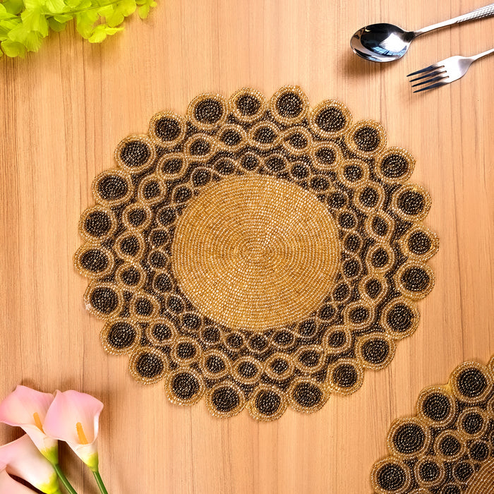 Handcrafted Beaded Table Mat
