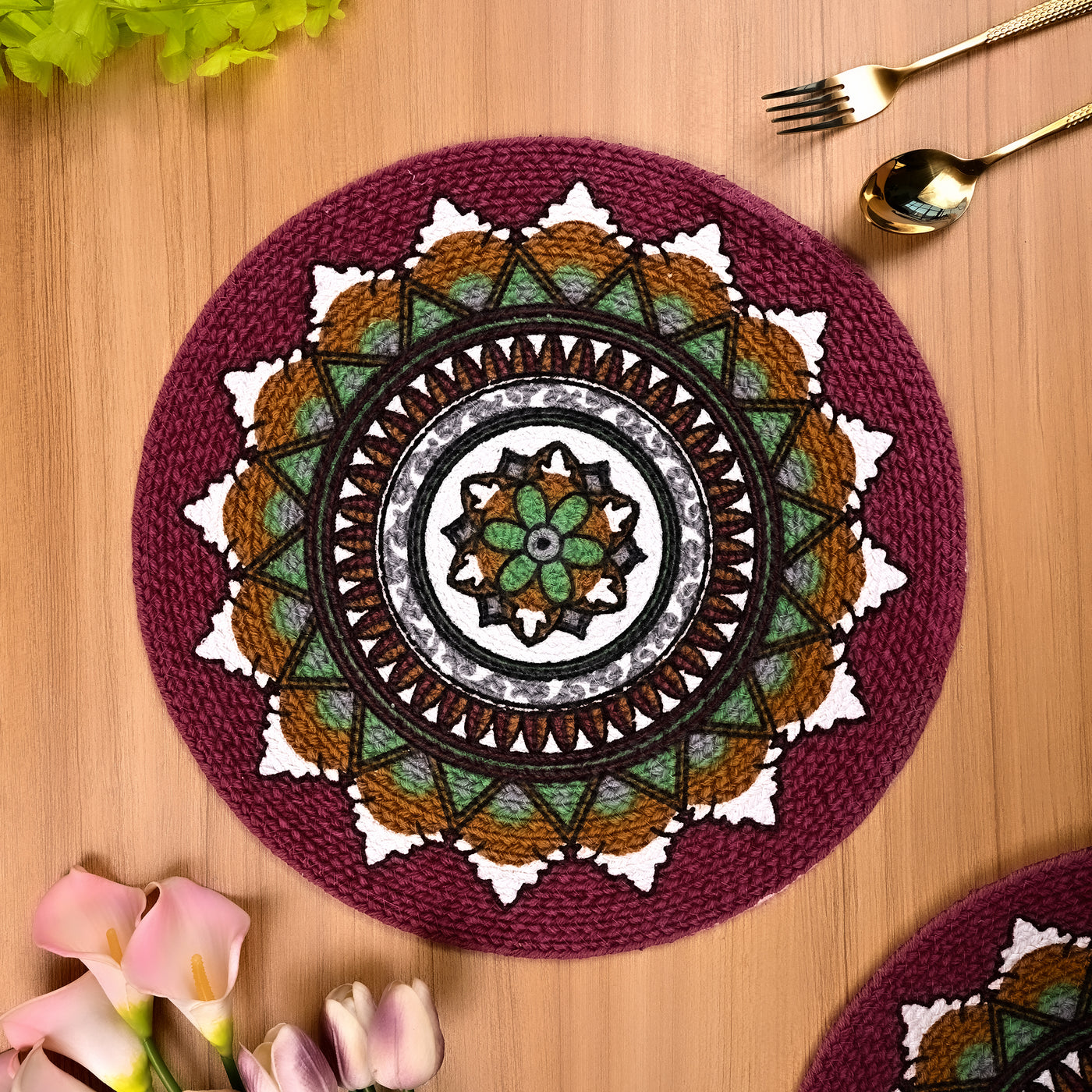 Turquoise Braided Placemat
