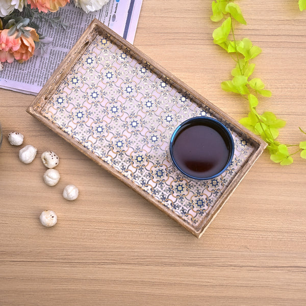 Ethnic Floral Serving Tray (Set of 3)