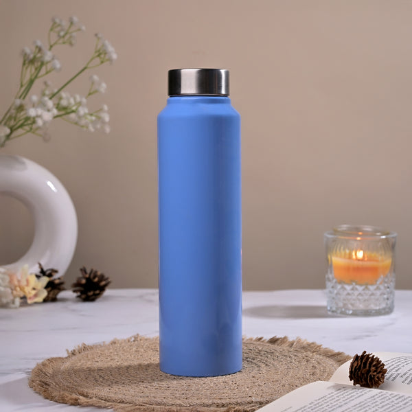 Blue Stainless Steel Water Bottle