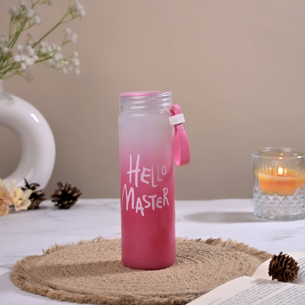 Opulent Hello Master Glass Water Bottle