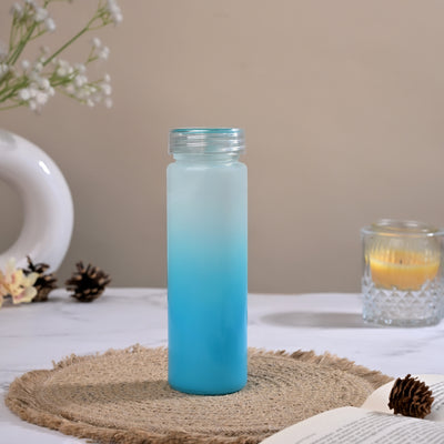 Premium Hello Master Glass Water Blue Bottle