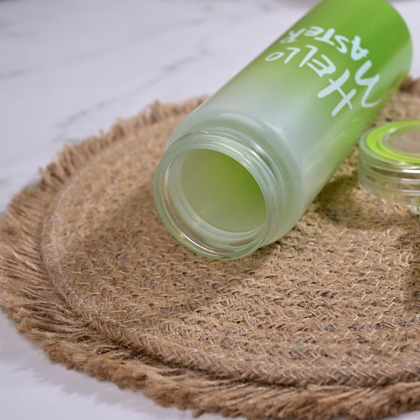 Premium Hello Master Glass Water Bottle