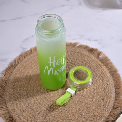 Premium Hello Master Glass Water Bottle