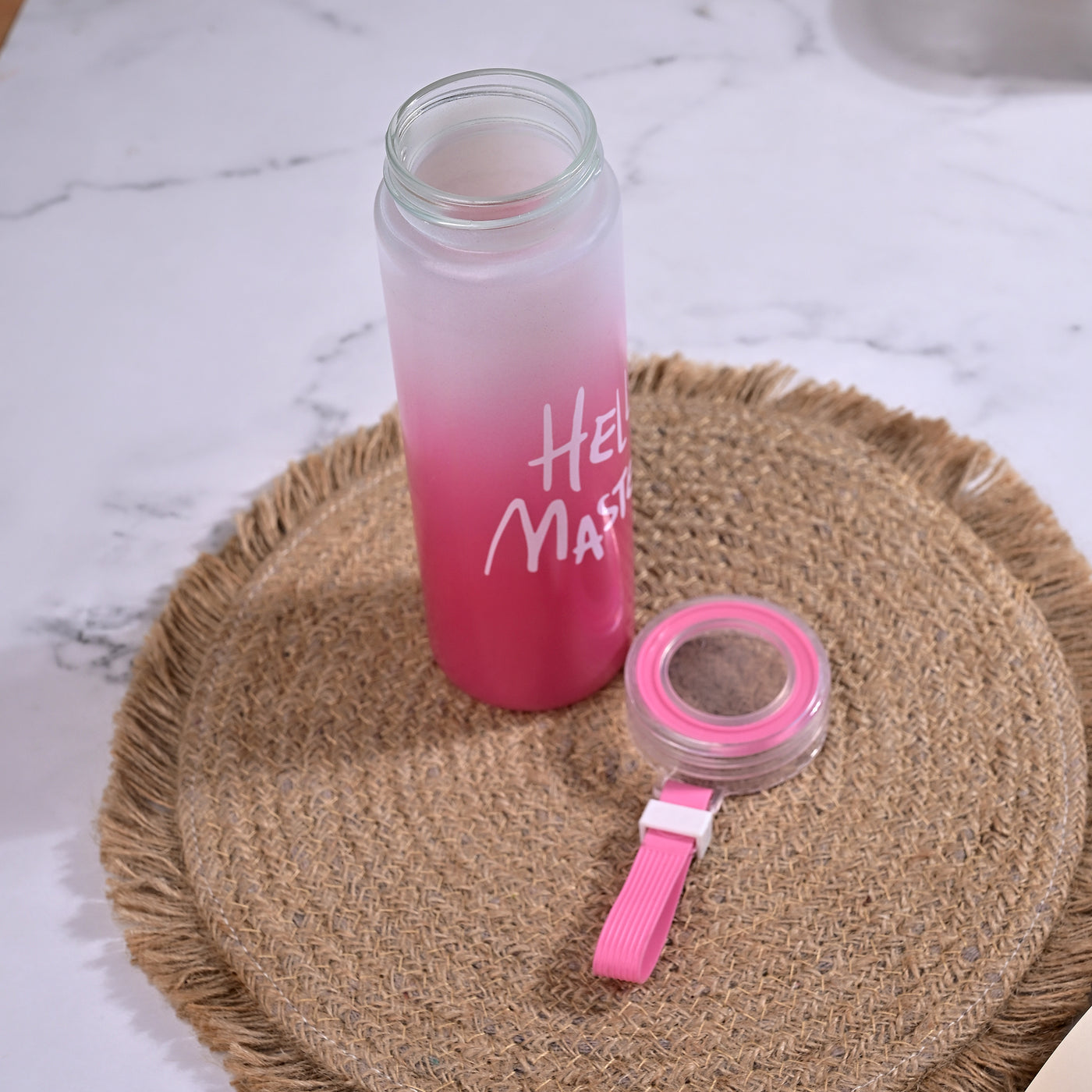 Opulent Hello Master Glass Water Bottle