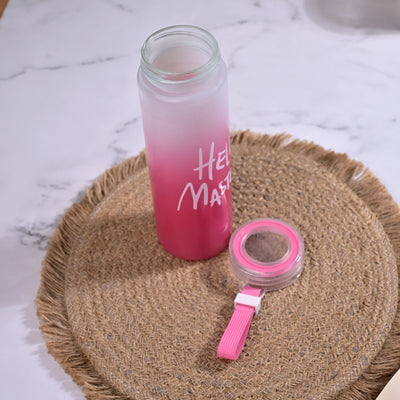 Opulent Hello Master Glass Water Bottle