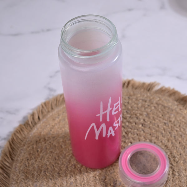 Opulent Hello Master Glass Water Bottle