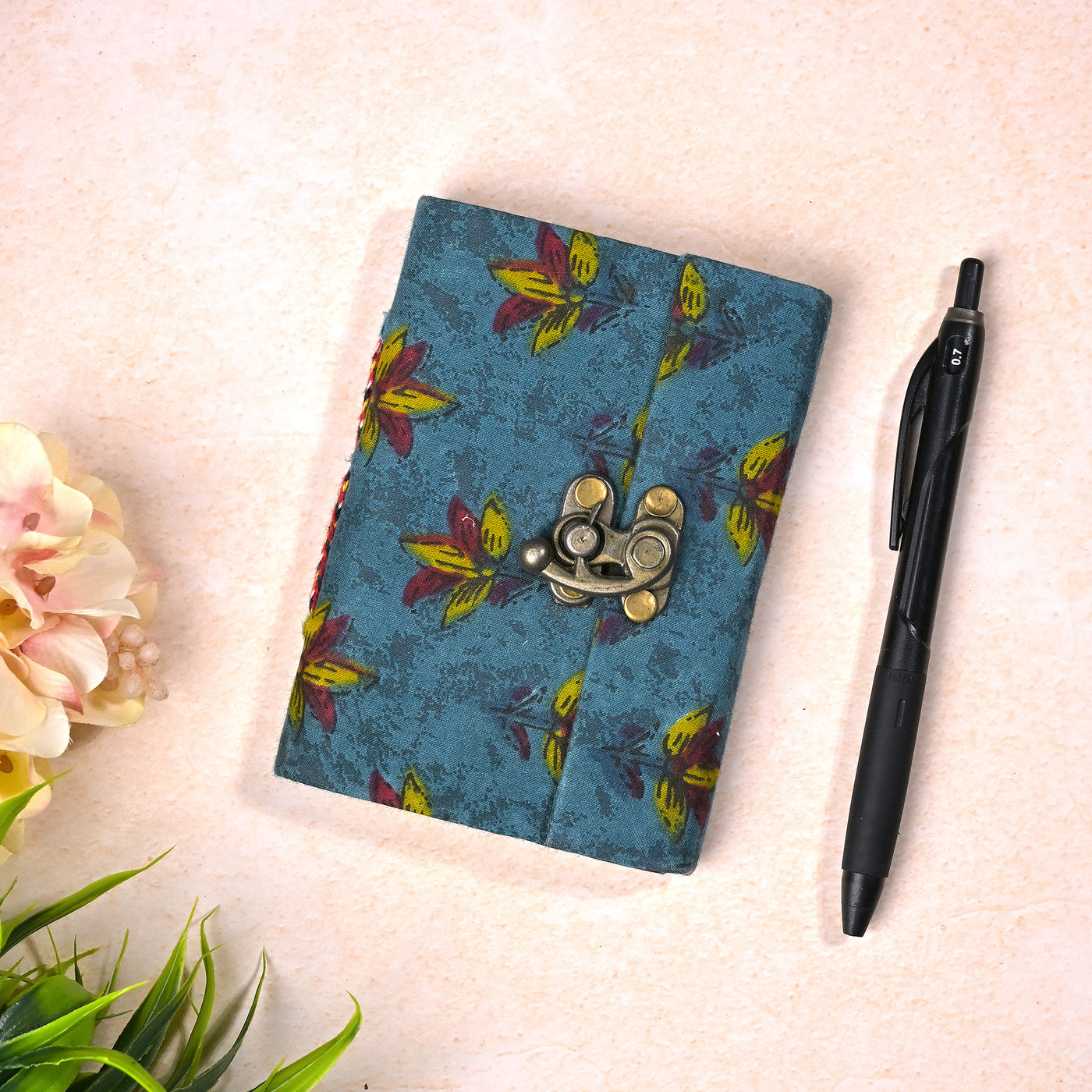 Stunning Handmade Diary with Lock (6x4inch)