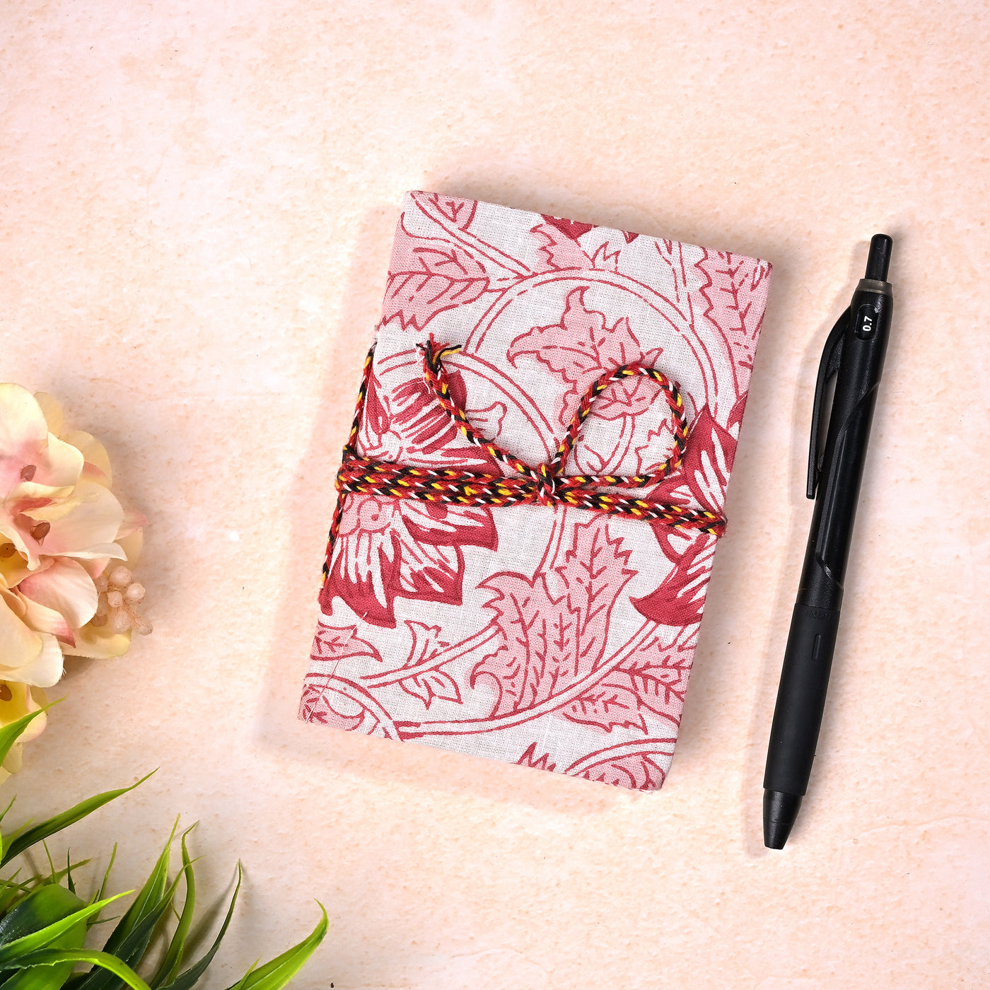 Floral Printed Handmade Diary (5x3.5inch)