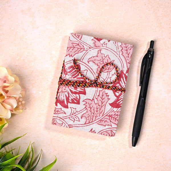Floral Printed Handmade Diary (5x3.5inch)