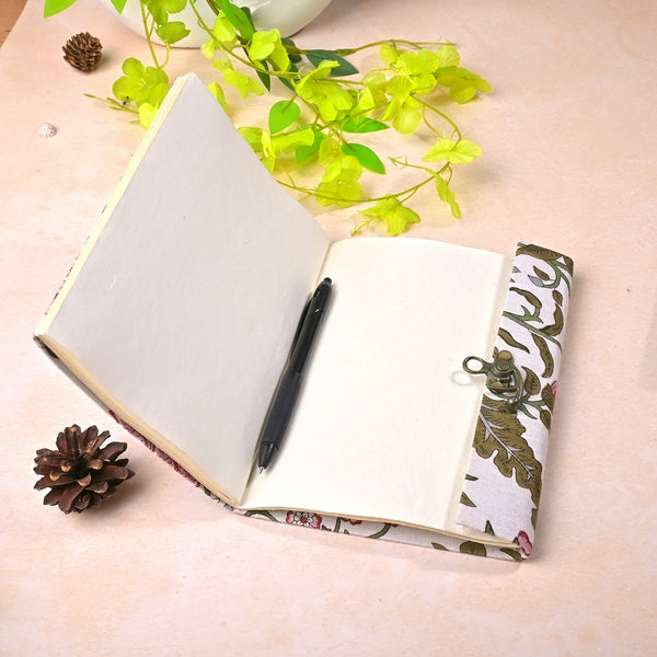 Floral Pattern Diary with Lock (4x3inch)