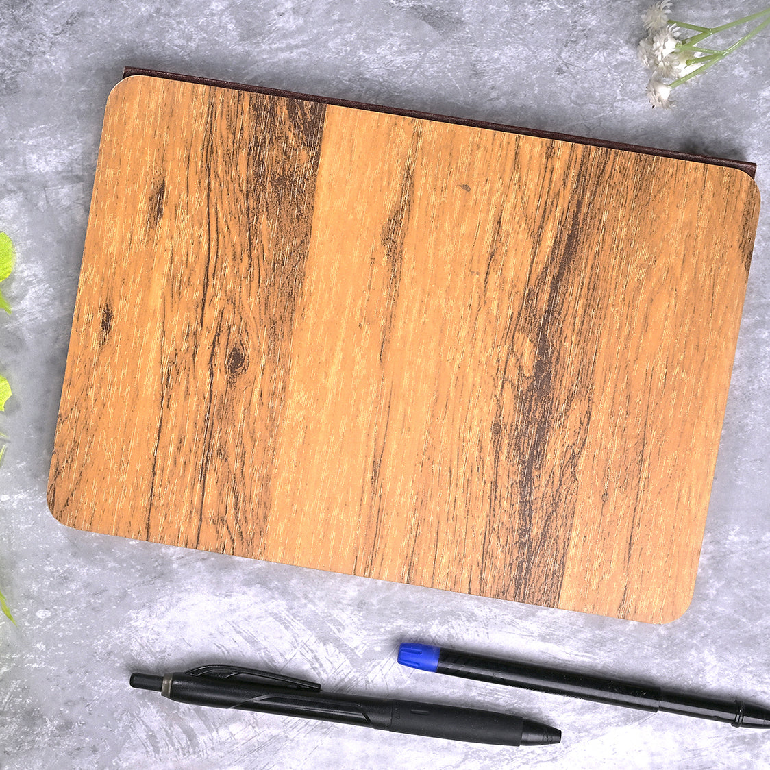 Elegant Wooden Cover Diary (6x8inch)