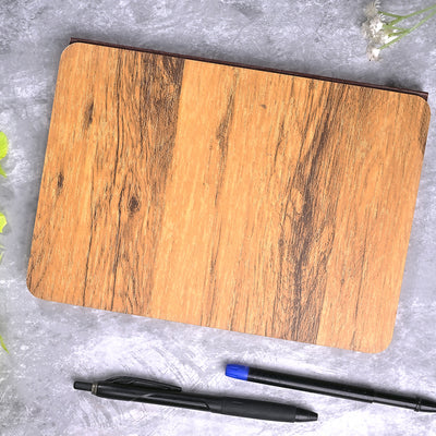Elegant Wooden Cover Diary (6x8inch)