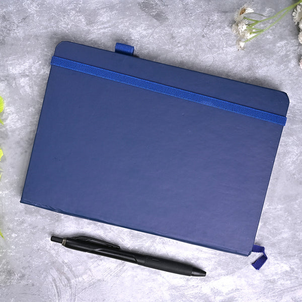 Blue Rexine Cover Diary (6x8inch)
