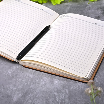 Elegant Wooden Cover Diary (6x8inch)