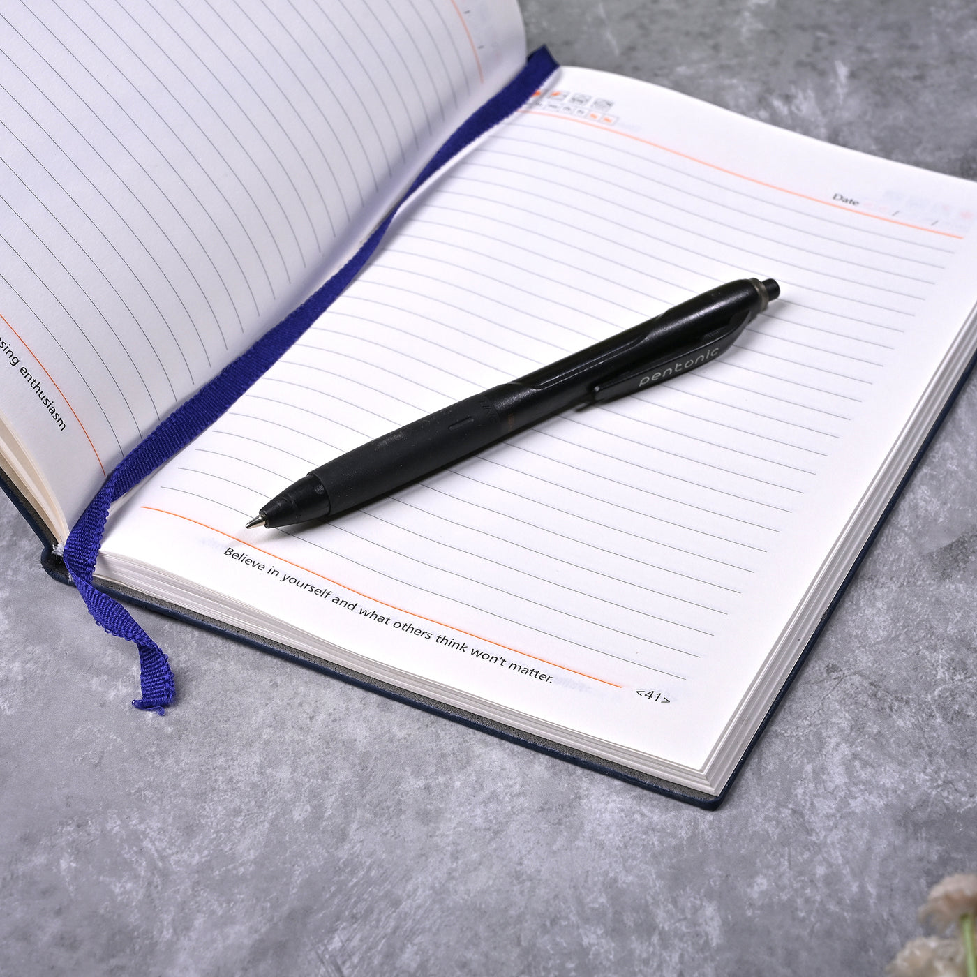 Royal Blue Rexine Cover Diary (6x8inch)