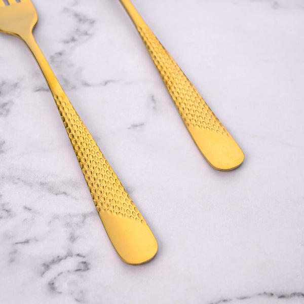 Timeless Stainless Steel Golden Forks (set of 2)