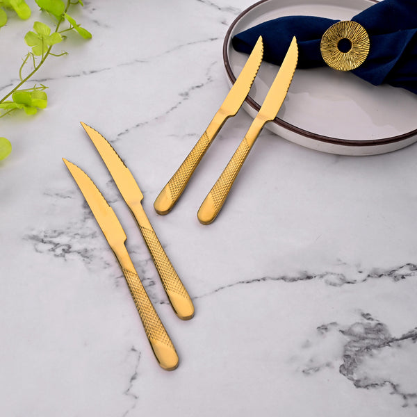 Radiant Gold Stainless Knife (Set of 4)