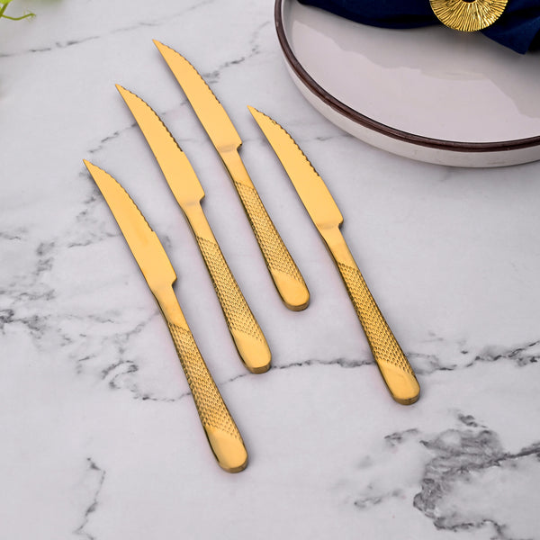 Radiant Gold Stainless Knife (Set of 4)