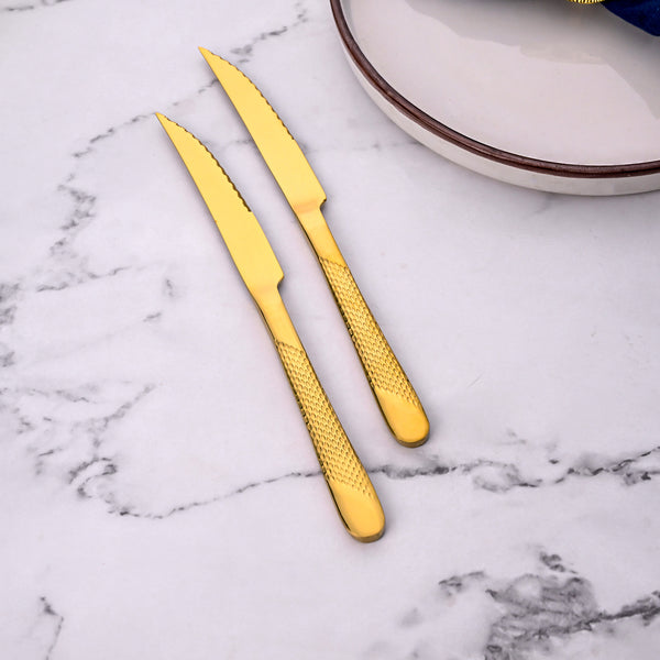Radiant Gold Stainless Knife (Set of 2)