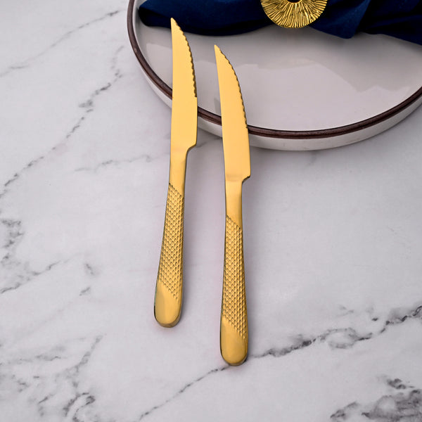 Radiant Gold Stainless Knife (Set of 2)