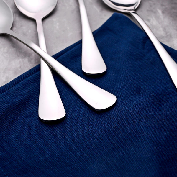 Sleek & Shiny Stainless Steel Spoons (Set of 4)