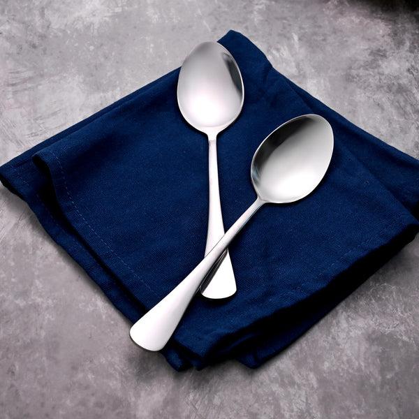 Sleek & Shiny Stainless Steel Spoons (Set of 2)