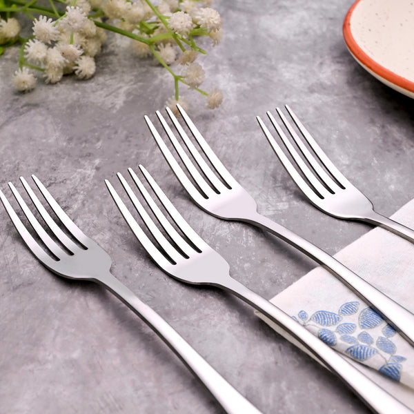 Snappy Silver Forks (Set of 4)