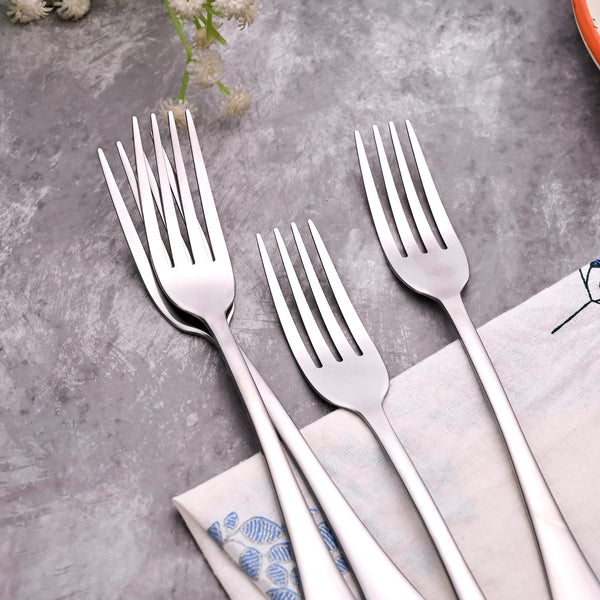 Snappy Silver Forks (Set of 4)