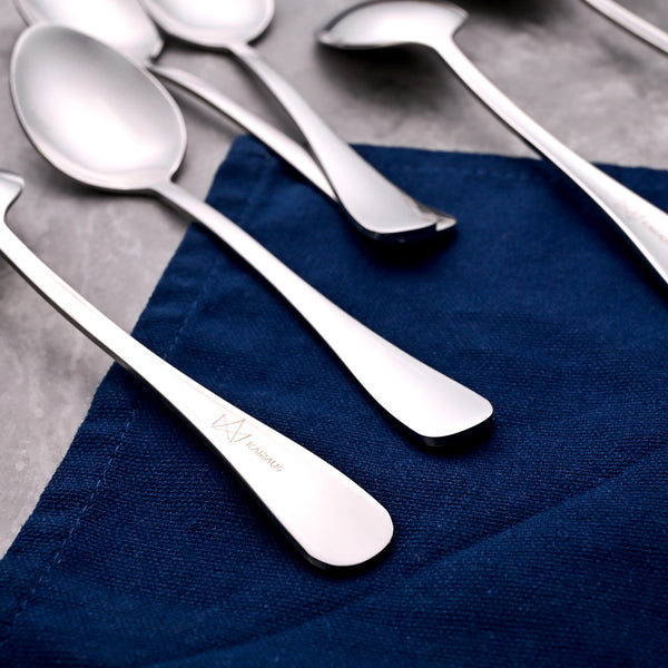 Velvet Shine Silver Tea Spoons (Set of 6)