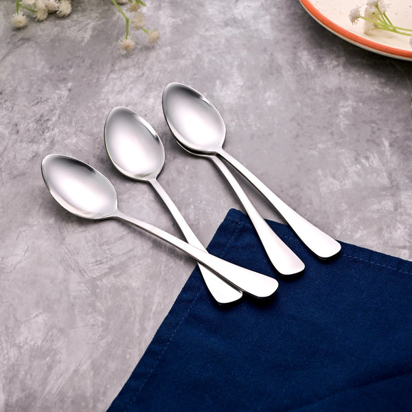 Velvet Shine Silver Tea Spoons (Set of 4)