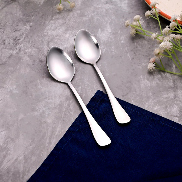 Velvet Shine Silver Tea Spoons (Set of 2)