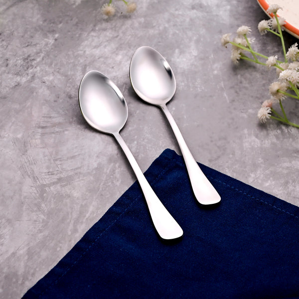 Velvet Shine Silver Tea Spoons (Set of 2)