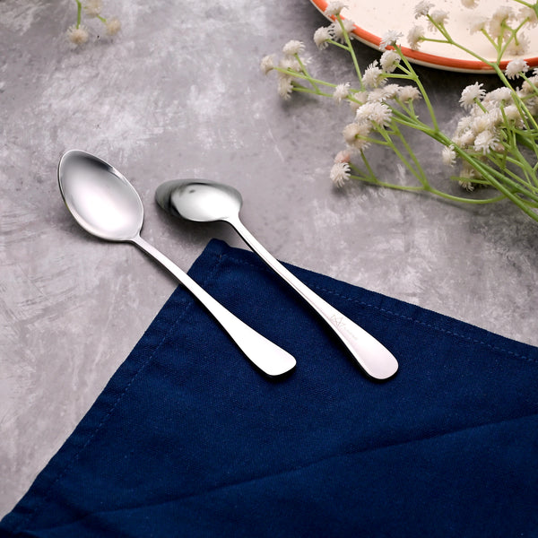 Velvet Shine Silver Tea Spoons (Set of 2)