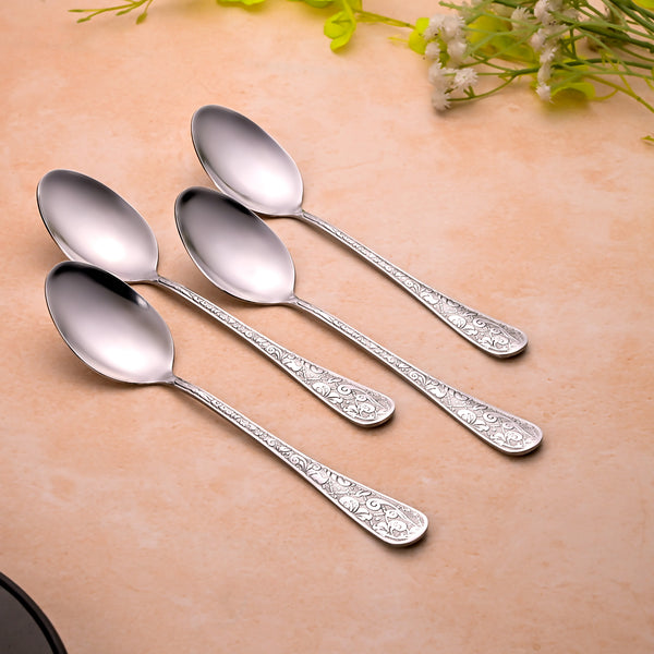 Silver Filigree Spoons (Set of 4)