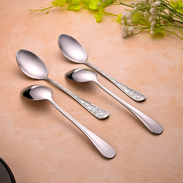 Silver Filigree Spoons (Set of 4)