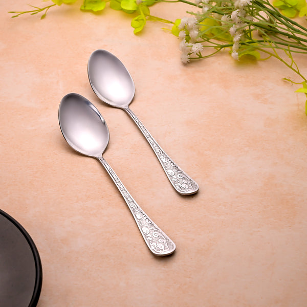 Silver Filigree Spoons (Set of 2)