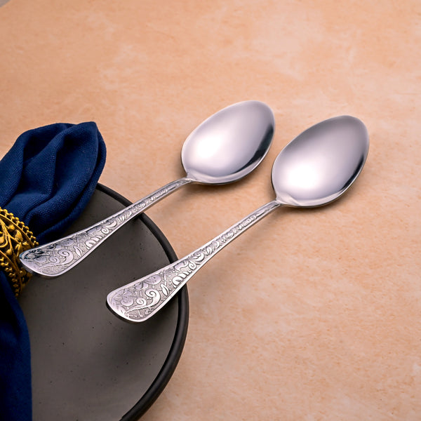 Silver Filigree Spoons (Set of 2)