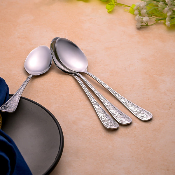 Silver Filigree Spoons (Set of 4)