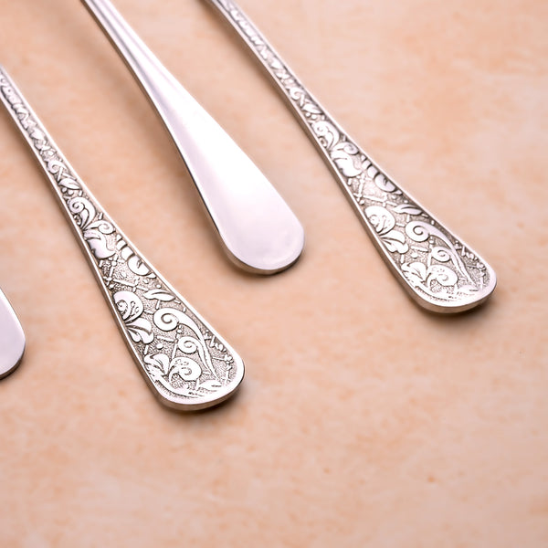 Lustre Bloom Silver Forks (Set of 4)