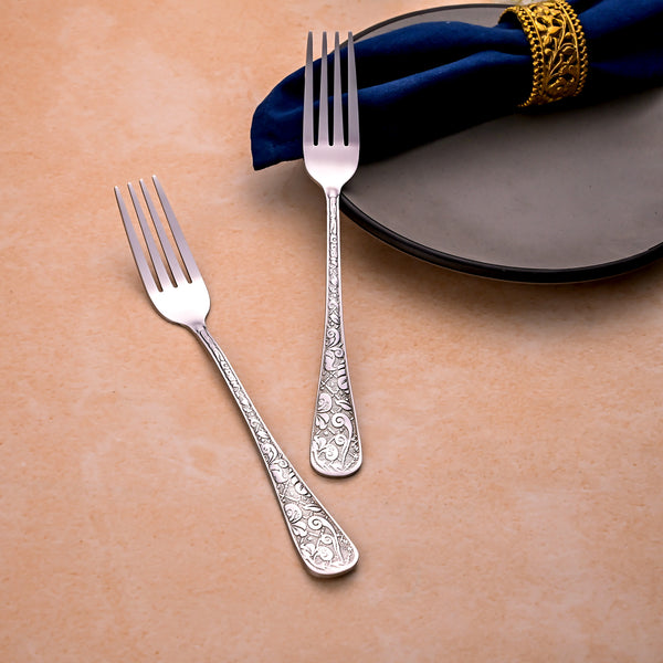 Lustre Bloom Silver Forks (Set of 2)