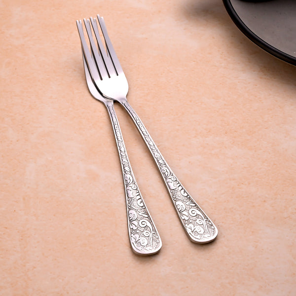 Lustre Bloom Silver Forks (Set of 2)