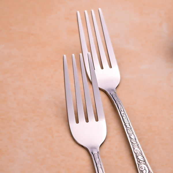 Lustre Bloom Silver Forks (Set of 2)