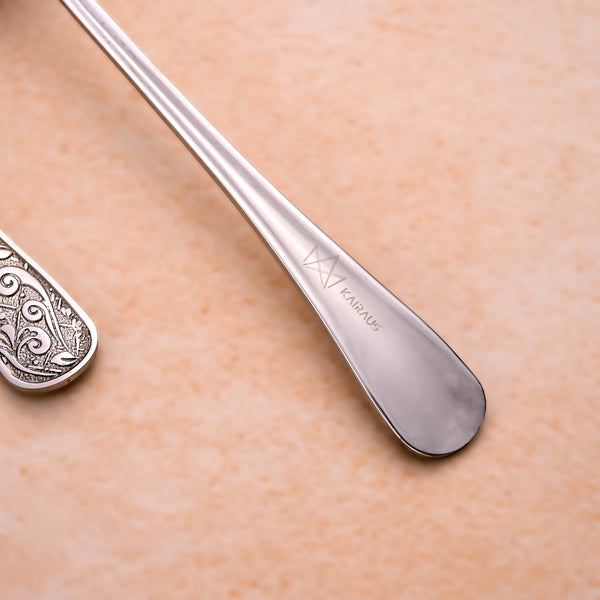 Silver Blossom Tea Spoons (Set of 6)