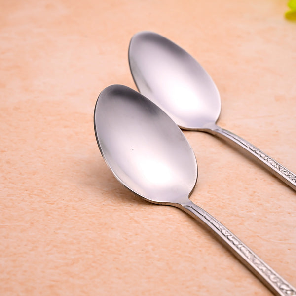 Silver Blossom Tea Spoons (Set of 6)