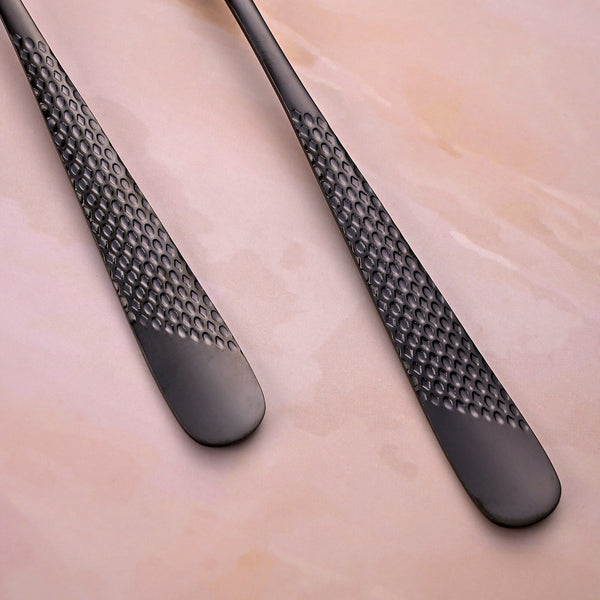 Black Flame Stainless Steel Forks (Set of 2)